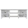 Mueble para TV madera de paulownia blanco y gris 108x30x40 cm en Muebles TV | Comprar online en Foro24