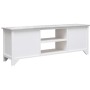 Mueble para TV madera de paulownia blanco y gris 108x30x40 cm en Muebles TV | Comprar online en Foro24