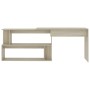 Escritorio de esquina contrachapada color roble 200x50x76 cm de vidaXL, Escritorios - Ref: Foro24-801101, Precio: 98,68 €, De...
