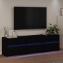Unidades de TV 2 pcs Roble Negro 180 x 34 x 50 cm en Muebles TV | Comprar online en Foro24
