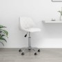 White Faux Leather Swivel Office Chair by vidaXL, Office chairs - Ref: Foro24-335189, Price: 98,31 €, Discount: %