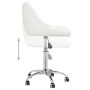 Drehbarer Bürostuhl aus weißem Kunstleder von vidaXL, Bürostühle - Ref: Foro24-335189, Preis: 98,31 €, Rabatt: %