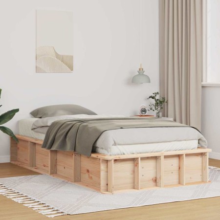 Estructura de cama Madera de pino macizo 210 x 118 x 30 cm