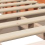 Estructura de cama Marrón cera 210 x 118 x 30 cm