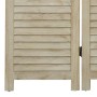 Biombo de 4 paneles de madera maciza de paulownia 140x165 cm en Divisores de ambientes | Comprar online en Foro24