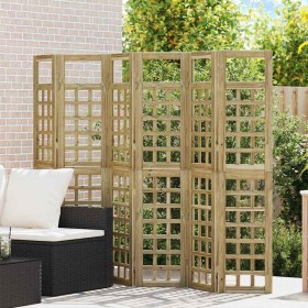 Pantalla de privacidad Manual 6 pcs Marrón 240 x 180 cm