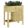 Cama elevada Marrón 85 x 46 x 96 cm Madera maciza de Pino en Maceteros y jardineras | Comprar online en Foro24