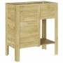 Cama elevada Marrón 85 x 46 x 96 cm Madera maciza de Pino en Maceteros y jardineras | Comprar online en Foro24