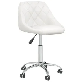 Drehbarer Esszimmerstuhl aus weißem Kunstleder von vidaXL, Essstühle - Ref: Foro24-3088685, Preis: 95,65 €, Rabatt: %