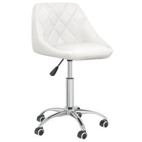 White synthetic leather swivel dining chair by vidaXL, dining chairs - Ref: Foro24-3088685, Price: 97,50 €, Discount: %
