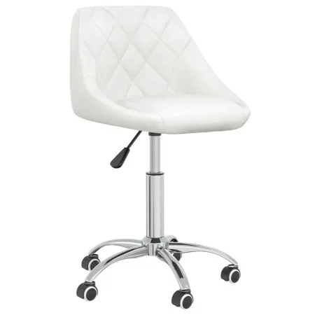 Drehbarer Esszimmerstuhl aus weißem Kunstleder von vidaXL, Essstühle - Ref: Foro24-3088685, Preis: 95,65 €, Rabatt: %