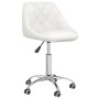 Drehbarer Esszimmerstuhl aus weißem Kunstleder von vidaXL, Essstühle - Ref: Foro24-3088685, Preis: 97,90 €, Rabatt: %