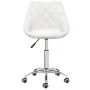 Drehbarer Esszimmerstuhl aus weißem Kunstleder von vidaXL, Essstühle - Ref: Foro24-3088685, Preis: 95,65 €, Rabatt: %