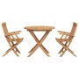 Conjunto de Comedor de Jardín 3 pcs Marrón