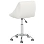Drehbarer Esszimmerstuhl aus weißem Kunstleder von vidaXL, Essstühle - Ref: Foro24-3088685, Preis: 97,90 €, Rabatt: %
