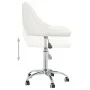 Drehbarer Esszimmerstuhl aus weißem Kunstleder von vidaXL, Essstühle - Ref: Foro24-3088685, Preis: 95,65 €, Rabatt: %