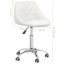 Drehbarer Esszimmerstuhl aus weißem Kunstleder von vidaXL, Essstühle - Ref: Foro24-3088685, Preis: 95,65 €, Rabatt: %