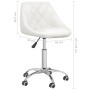 Drehbarer Esszimmerstuhl aus weißem Kunstleder von vidaXL, Essstühle - Ref: Foro24-3088685, Preis: 97,90 €, Rabatt: %
