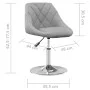 Drehstuhl für Esszimmer, 6 Stück, hellgraues Samtgewebe. von vidaXL, Essstühle - Ref: Foro24-3088769, Preis: 332,07 €, Rabatt: %