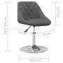 Drehbare Esszimmerstühle, 6 Einheiten, dunkelgrauer Samt von vidaXL, Essstühle - Ref: Foro24-3088770, Preis: 341,50 €, Rabatt: %