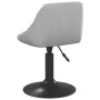 Sillas de comedor giratorias 4 unidades terciopelo gris claro de vidaXL, Sillas de comedor - Ref: Foro24-3088791, Precio: 228...