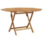 Conjunto de Comedor de Jardín 5 pcs Marrón