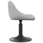 6 Stück drehbare Esszimmerstühle aus hellgrauem Samt von vidaXL, Essstühle - Ref: Foro24-3088802, Preis: 344,69 €, Rabatt: %