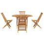 Conjunto de Comedor de Jardín 5 pcs Marrón