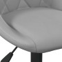 6 Stück drehbare Esszimmerstühle aus hellgrauem Samt von vidaXL, Essstühle - Ref: Foro24-3088802, Preis: 344,69 €, Rabatt: %