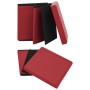 Taburete con almacenaje plegable rojo vino tinto PVC en Taburetes y sillas plegables | Comprar online en Foro24