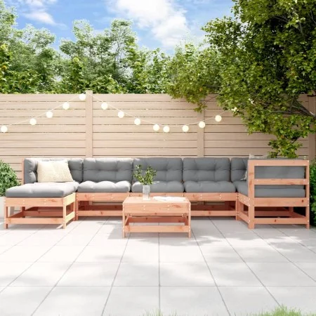 8-piece garden furniture set with Douglas fir wood cushions by vidaXL, Garden sets - Ref: Foro24-3185876, Price: 828,46 €, Di...