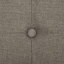 Banco de almacenamiento plegable lino sintético gris taupe