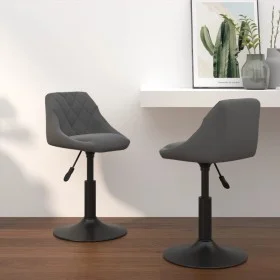 Swivel dining chairs 2 units dark gray velvet by vidaXL, dining chairs - Ref: Foro24-335328, Price: 120,47 €, Discount: %