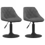 Swivel dining chairs 2 units dark gray velvet by vidaXL, dining chairs - Ref: Foro24-335328, Price: 120,47 €, Discount: %