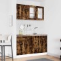 Conjunto de armarios de cocina Lyon 4 pcs Roble ahumado
