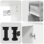 Conjunto de armarios de cocina con cajón Lyon 4 pcs Gris sonoma
