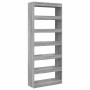 Estantería Gris sonoma 80 x 30 x 198 cm Madera contrachapada