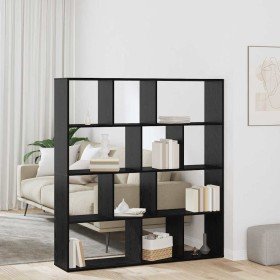 Estantería para libros Roble negro 132 x 29 x 141.5 cm