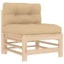 8-piece garden furniture set and solid wood cushions by vidaXL, Garden sets - Ref: Foro24-3185878, Price: 710,88 €, Discount: %