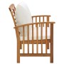 Banco de jardín con cojines 119 cm madera maciza de acacia by vidaXL, garden benches - Ref: Foro24-310260, Price: 169,92 €, D...