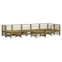 8-teiliges Gartenmöbel-Set mit Kissen aus imprägniertem Kiefernholz von vidaXL, Gartensets - Ref: Foro24-3185884, Preis: 779,...