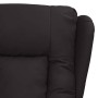Sillón de masaje de cuero sintético negro