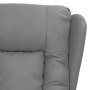 Sillón de masaje de cuero sintético gris