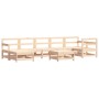 8-teiliges Gartenmöbel-Set und Kissen aus Massivholz von vidaXL, Gartensets - Ref: Foro24-3185885, Preis: 585,37 €, Rabatt: %