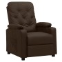 Sillón reclinable de cuero sintético marrón en Sillones | Comprar online en Foro24