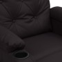 Sillón de masaje de cuero sintético negro