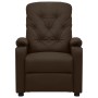 Sillón de masaje cuero sintético marrón