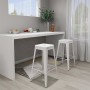 Stackable bar stools 2 units in white metal by vidaXL, Kitchen stools - Ref: Foro24-248148, Price: 189,11 €, Discount: %