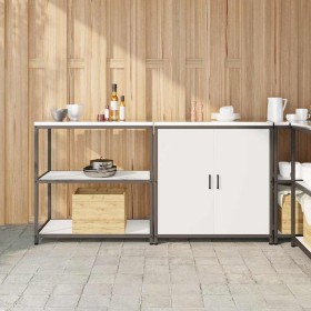 Juego de Almacenamiento de Cocina 2 pcs Blanco 180 x 50 x 92 cm