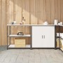 Juego de Almacenamiento de Cocina 2 pcs Blanco 180 x 50 x 92 cm